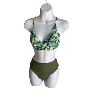 Zaful Light Green Bikini Size M